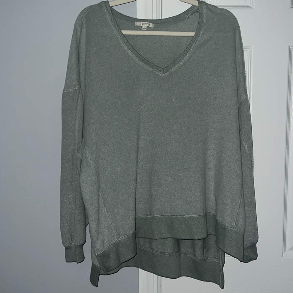 Soft light green sweater